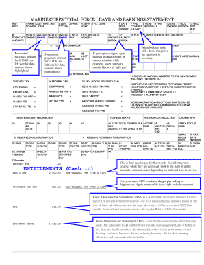 Marine Leave Form