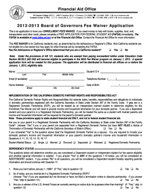 El Camino Nursing Application  Form