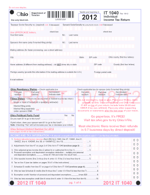 Ohio it 1040 Form