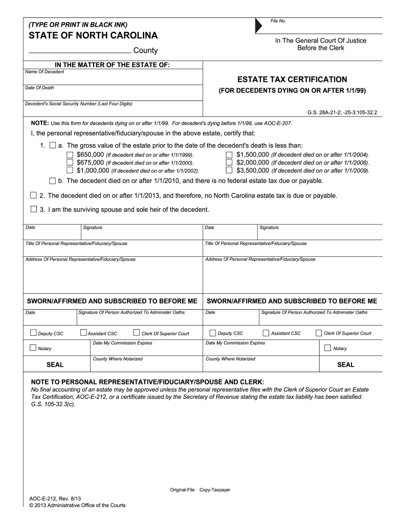 Aoc E 212  Form