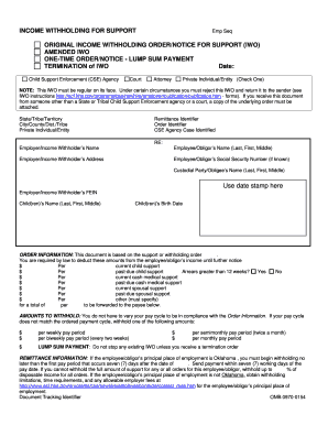 Form 03EN004E Income Withholding for Support Okdhs