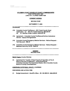 Second Page with Backup Columbia County Online  Form