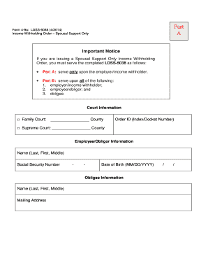Form 4 9a LDSS 5038 42014 Nycourts