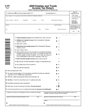 Federal Taxable Income from Federal Form 1041, Line 22