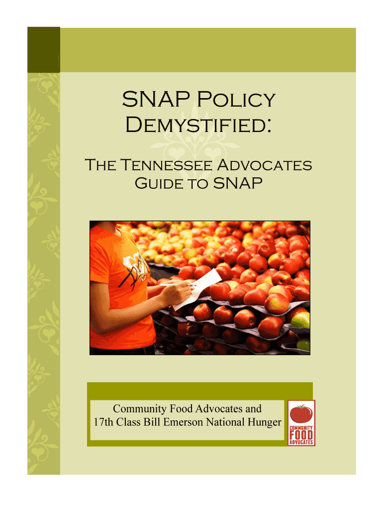 SNAP Policy  Form