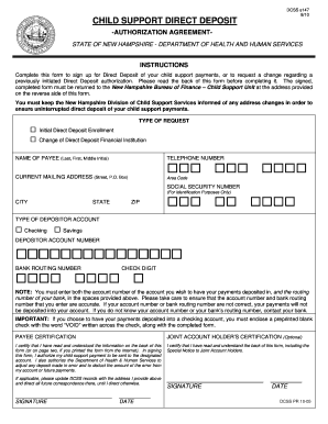 Nh Child Support Forms