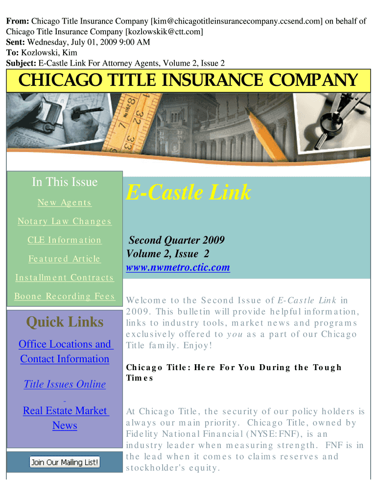 From Chicago Title Insurance Company Kimchicagotitleinsurancecompany  Form