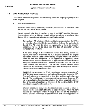 This Section Describes the Process for Determining Initial and Ongoing Eligibility for the  Form