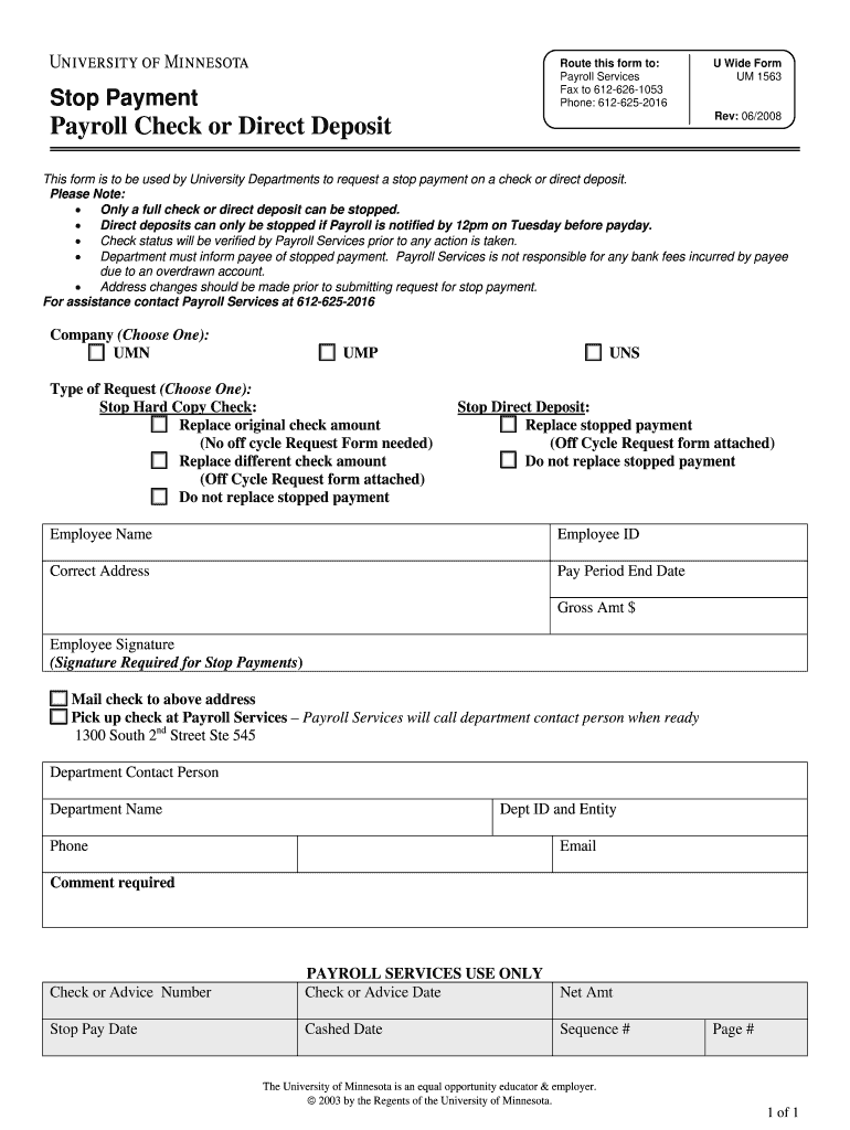 Office of Human Resources Form