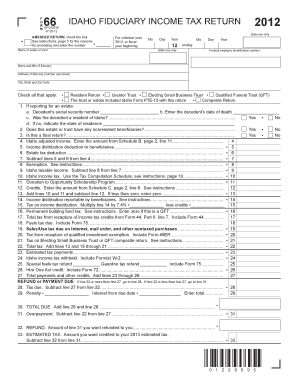 Total Tax from Recapture of Income Tax Credits from Form 44, Part II, Line 7 Tax Idaho
