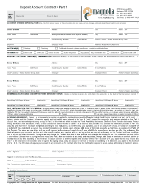 Magnolia Federal Credit Union Application for People Lease  Form