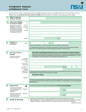 Ns I Withdrawal Form Online