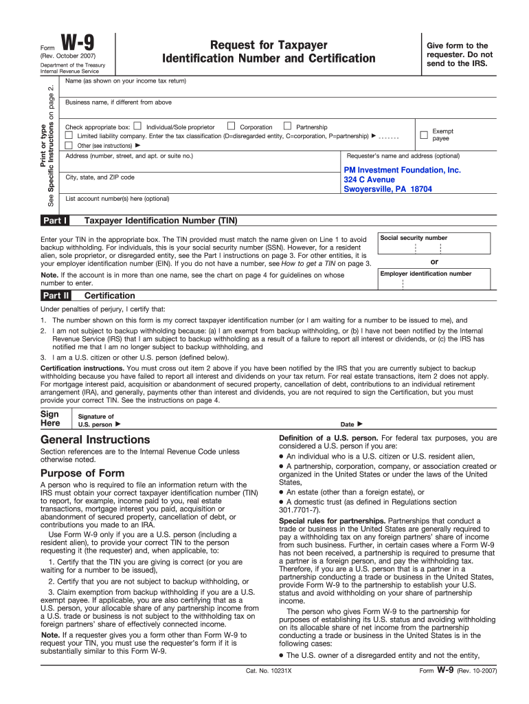 How to Fill Out a W9 for a Church  Form