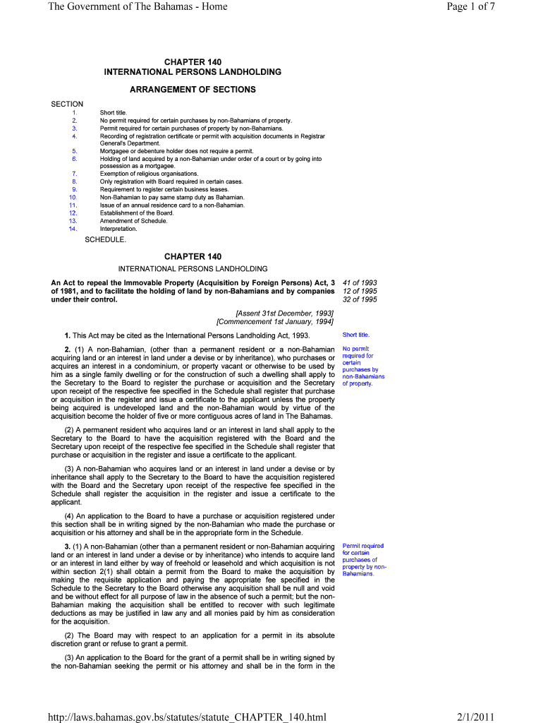 Page 1 of 7 the Government of the Bahamas Home 21 Http Sice Oas  Form