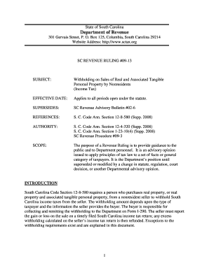 Sc Revenue Rulin 09 13  Form