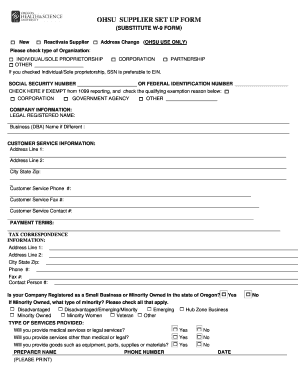 OHSU FINANCE & ACCOUNTING ACCOUNT ENABLE FORM