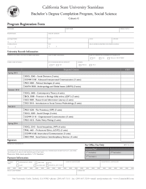 The California State University Application for Undergraduate  Form