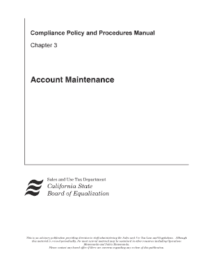 Account Maintenance California State Board of Equalization State Boe Ca  Form
