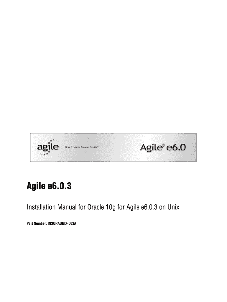 Agile E6 0 3 Oracle  Form
