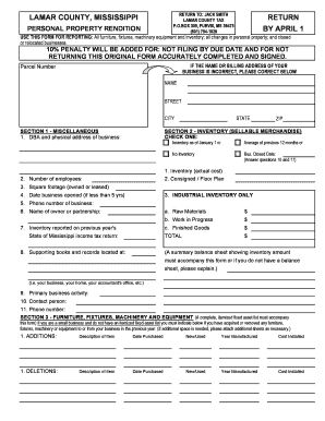 Mississippi PDF Fillable Form 73 033