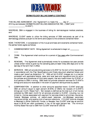 PPA Billing, Inc Service Contract Billing Contract Original from Client  Form