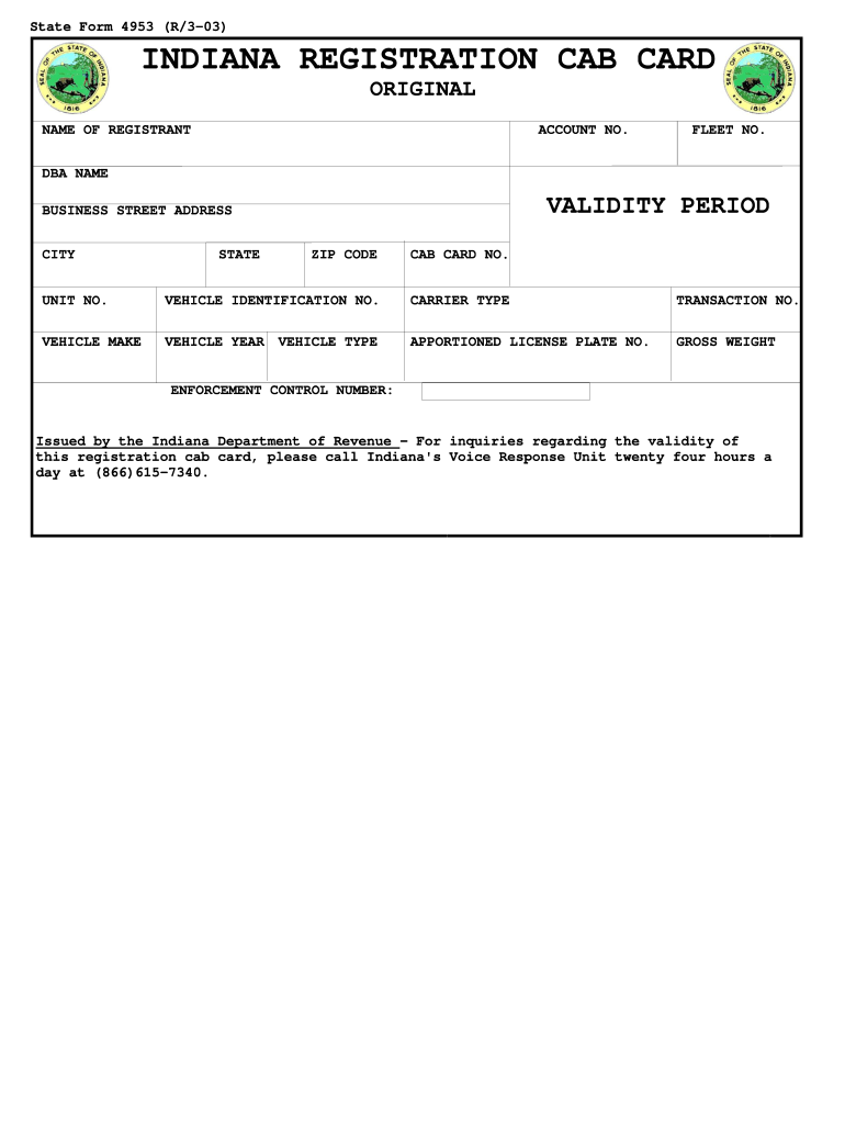  Indiana Bmv Forms Online 2003-2024