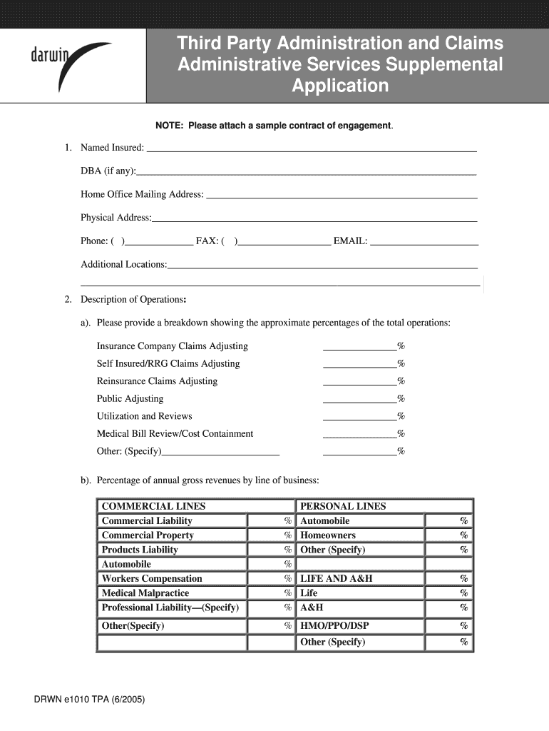 DRWN E1010TPA DOC  Form