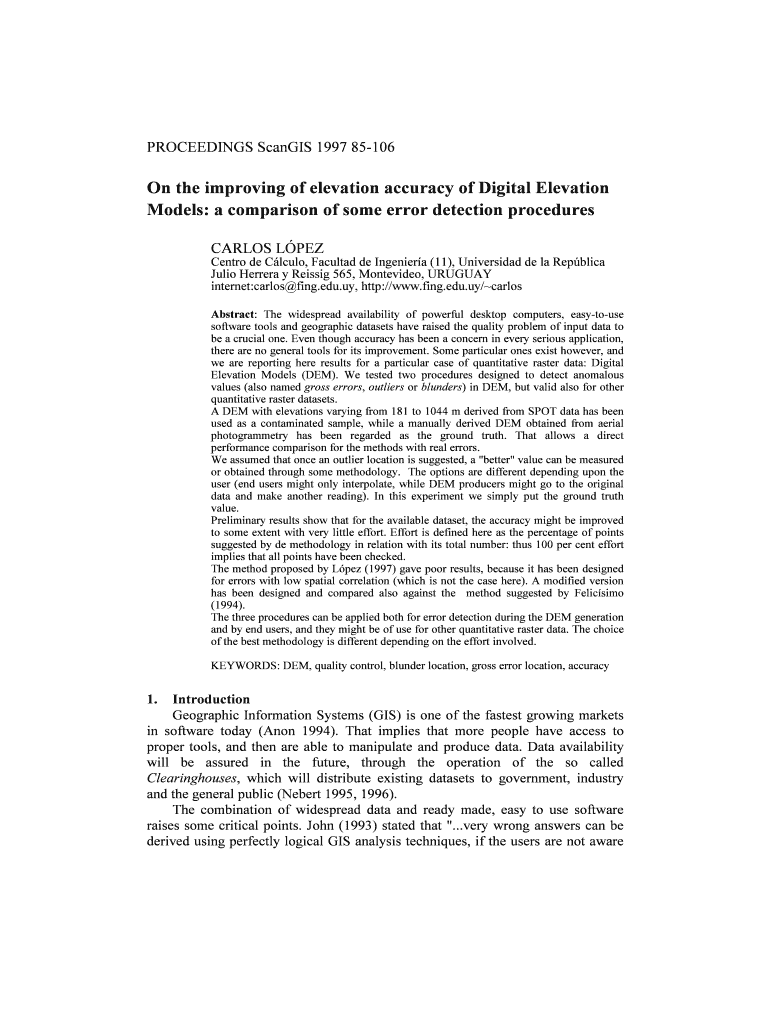 On the Improving of Elevation Accuracy of Digital Elevation  Form