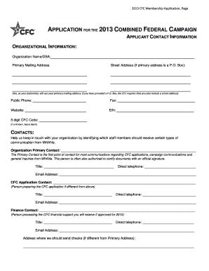 Cfc Membership Application Mental Health and Addiction  Form