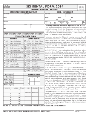 Estes Park Mountain Shop  Form