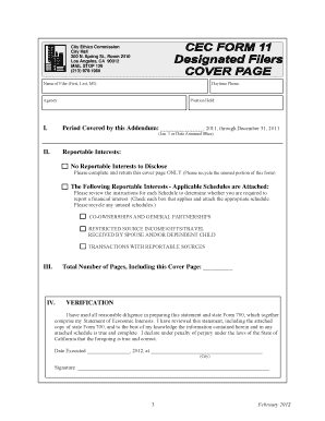 CEC Form 11