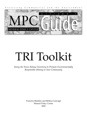 TRI Toolkit Earthworks Earthworksaction  Form