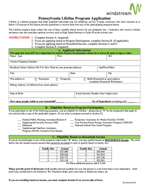  Windstream Lifeline 2012