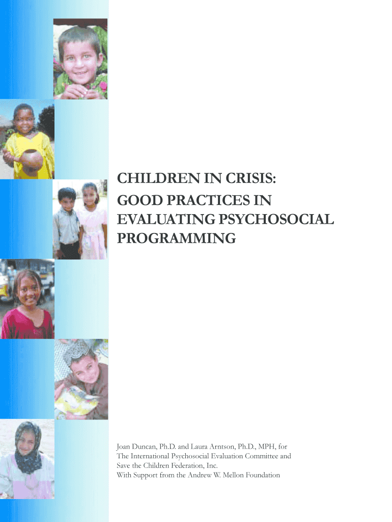 Good Practices in Evaluating Psychosocial Programming Siteresources Worldbank  Form