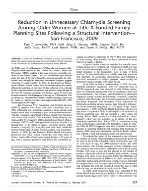 Chlamydia Trachomatis San Francisco City Clinic Sfcityclinic  Form