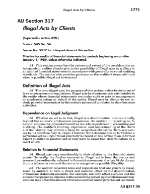 Illegal Acts by Clients  Form