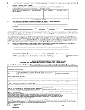 I II a Cashing State of Israel Bonds  Form