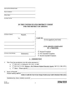  Az 550555 Form 1998