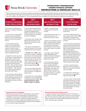 INSTRUCTIONS &amp; CHECKLIST 14 Stony Brook University Stonybrook  Form