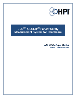 SECSM &amp; SSERSM Patient Safety  Form