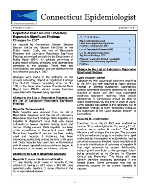 Reportable Significant Findings Ct Form