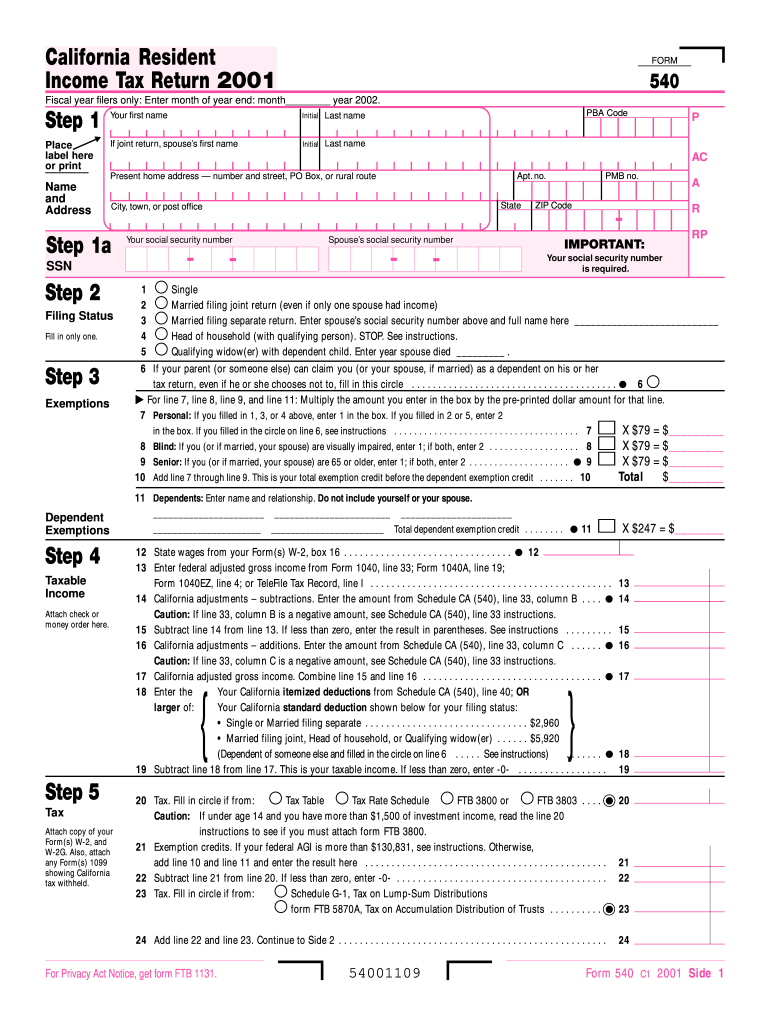 Form 540