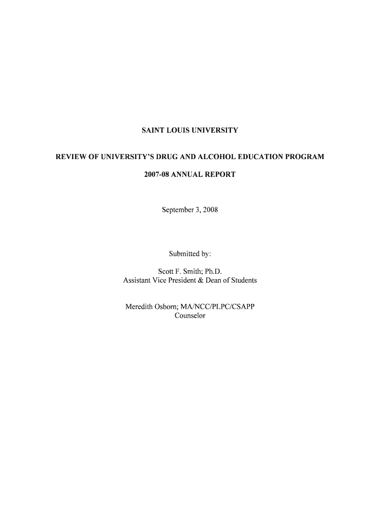 Drug Schools Compliance Report2007 089 03 08 DOC Slu  Form