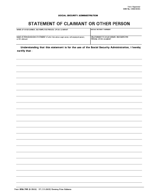 Ssa 795  Form