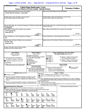 Bankruptcy Forms Hendrix Barnhill Company, Incorporated Trawick H Stubbs, Jr 4221