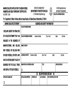 Get and Sign Connecticut Marine Assign 2001-2022 Form
