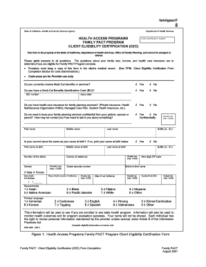 Familypact7 HEALTH ACCESS PROGRAMS Napa Valley College Napavalley  Form