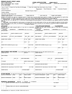 Texas Home Equity Loan Application Fillable Form