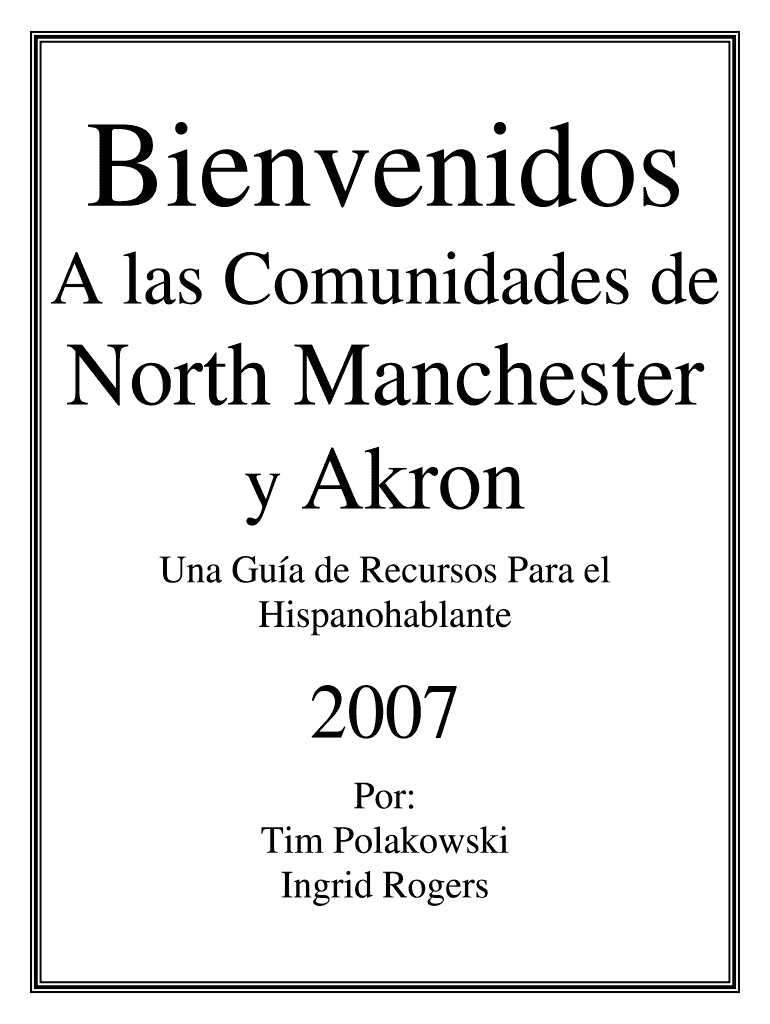 A Las Comunidades De North Manchester Akron Manchester Manchester  Form