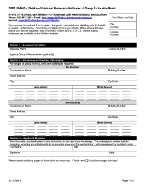 Dbpr Hr 7010  Form